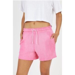 COTTON CITIZEN Shorts with Raw Cut Bottom Pink Size M